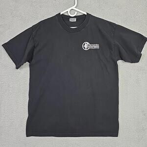 Bayside T Shirt Men’s XL Black  USA Legendary Heroes 2012 Hurricane Lineman Barn